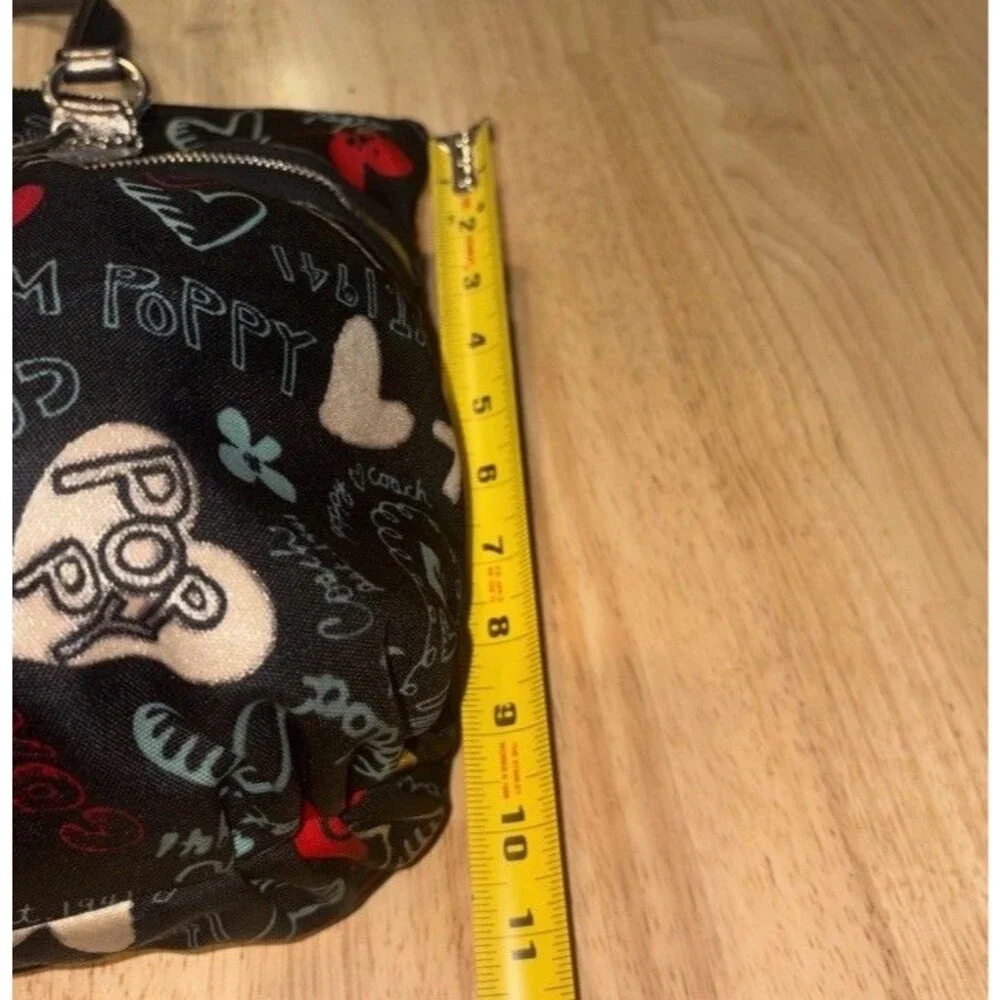 Coach Poppy G1020-16052 Large Glam Tote W Graffiti Print Tote READ